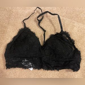 Cute black laced aerie bralette size small